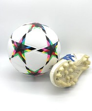 World Cup Quality Soccer Ball Size 5 Thermally Bonded Match Ball with Seamles...
