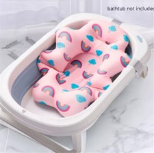 Baby Bath Support Cushion   Soft Non-Slip Newborn Shower Pad for Infant Safety
