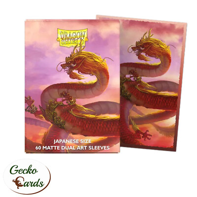 Dragon Shield Japanese Small Size Wood Dragon Art Sleeves 60 Pack Yugioh Neu