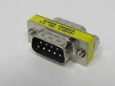 Standard DB9 Male Gender Changer Adapter