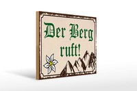 Holzschild Spruch 40X30 Cm Der Berg Ruft Holz Wanddeko Deko Schild