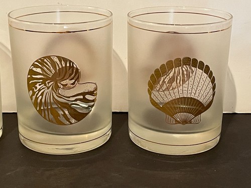 Quattro (4) Occhiali Doppi Vecchio Moda Conchiglia Ghiacciati Oro Rifiniti Nautilus - Foto 3 di 11