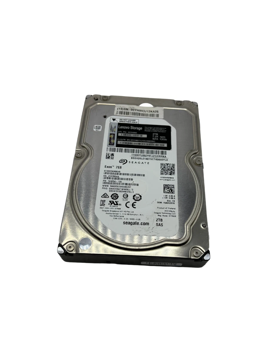 Lenovo 2TB Storage Capacity Hard Drives (HDD, SSD & NAS) for sale