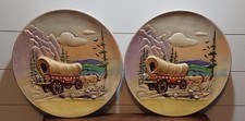 Vintage 1980 set of 2 handpainted/handcrafted...
