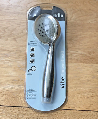 Chrom Duschkopf Iflo Vibe 498308 Vintage Neu & Versiegelt