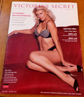 Victoria's Secret Fashion Catalog Holiday 1997 Top Models Tyra; Steph; Helena F