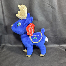 KellyToy Sugar Loaf Santa s Classic Reindeer Collection Blue Donner Plush 14"