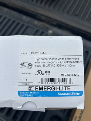Emergi-Lite LED Emergency Light EL-2RHL-AD 120-277VAC Brand New BNIB