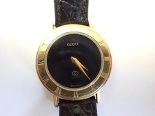 Authentic GUCCI 3001 L Swiss Made Quartz Gold Women's Wristwatch