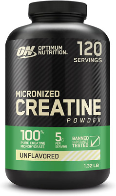 Micronized Creatine Monohydrate Powder, Unflavored, Keto Friendly, 120 Servings