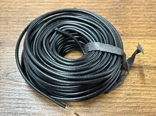 18 GAUGE WIRE 40 FT INSULATED STRANDED COPPER (BLACK) FREE SAME DAY SHIPPING!