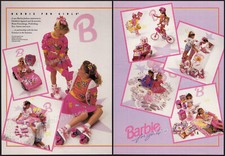 BARBIE FOR GIRLS - Original 1991 Trade AD / poster  Mattel licensing promo