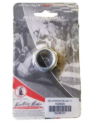 New Honda Tree Upper Nut Gold Anodised Alloy Valtermoto NOS