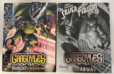 NECA Gargoyles Action Figure Detective Broadway – Scala 1:7, Versione "Silver Falcon" Con Ali Chiuse, Collezionabile Ufficiale - 2