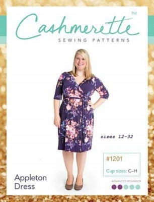 Curvy&Plus Sizes Cashmerette Appleton Dress Pattern Sizes 12-32, Cup C/D,E/F,G/H
