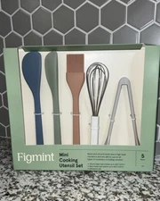 Figmint 5pc Silicone Mini Kitchen Utensil Set