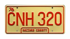 The Dukes of Hazzard Metal Stamped License Plate 30x15cm Dodge Charger 61