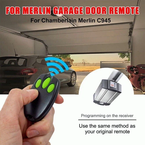 2x  for merlin+ C945 CM842 C940 C943 Merlin + Replacement Garage Remote Control - Picture 2 of 12