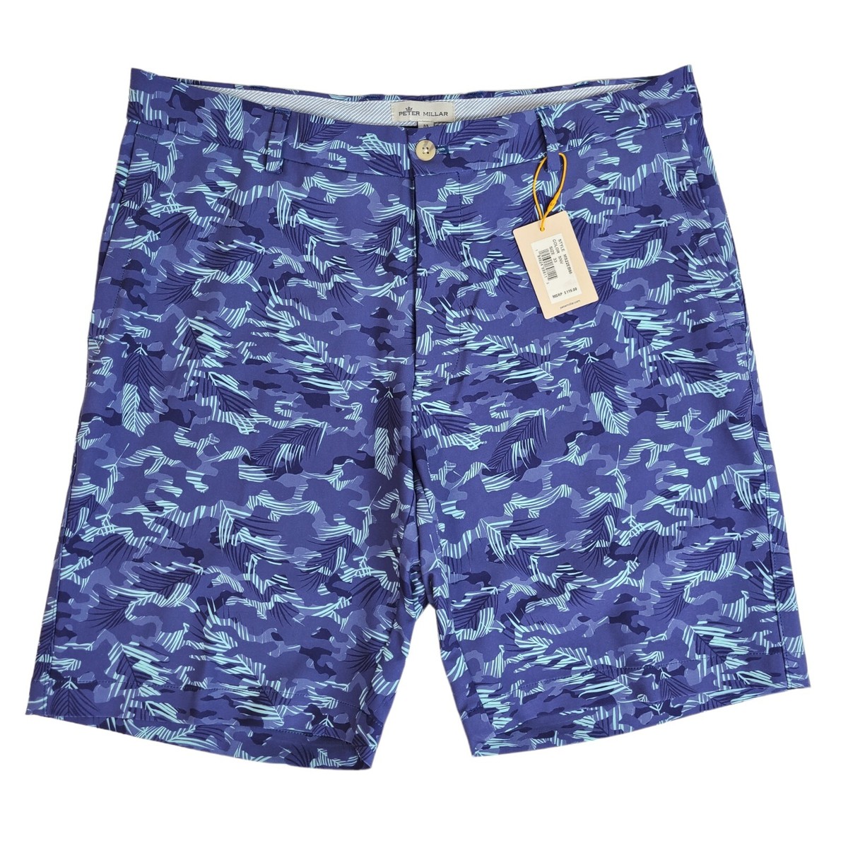 Peter Millar Mens 33 Salem Tropical Camo Performance Shorts $115