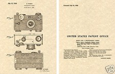 Argus 1938 35mm Camera Patent Art Print READY TO FRAME Instant Photo