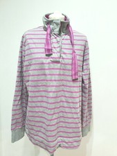 TU - SIZE 18 - Striped Grey Purple Sweatshirt Pullover - Casual - Long Sleeved