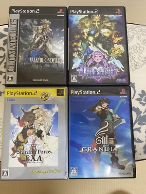 Playstation 2 PS2 4 Game Japan -ODIN SRHERE, Shining Force, GRANDIA 