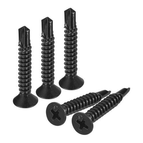 10 x 11/4" Sheet Metal Screws, 100pcs 410 Stainless Steel Flat Head