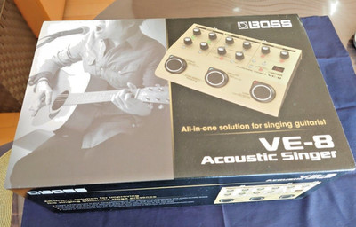 BOSS VE-8 Acoustic Singer Vocal Acoustic Guitar Multi Effects Unit Tested