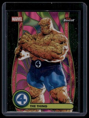 2026 Finest Fantastic Four #BL-004 The Thing Blacklight Neon Purple Lava  /75
