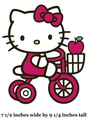 Hello Kitty Decal Wall Art Decor Sanrio Peel Stick Wallpaper Sticker Vinyl Cling
