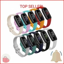 Farluya 10 Pack Compatible with Fitbit Inspire 3 Bands,Soft Sport Bands Silicone