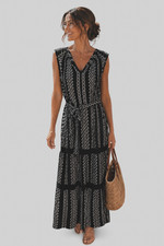 Talbots long Boho maxi dress. Comfortable. Travel. Soft. Classy. Size 10