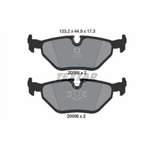 Satz Bremsbeläge Bremsklötze hinten für BMW 3-er E30 E36 5-er E34 7-er | 2416