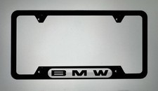 Bmw License Plate Frame In Stainless Steel Matt Black Bmw License Plate Frame In Stainless Steel Matt Black