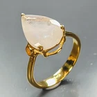 Jewelry gem Natural Moonstone Ring 925 Sterling Silver Size 7.5 /R477259