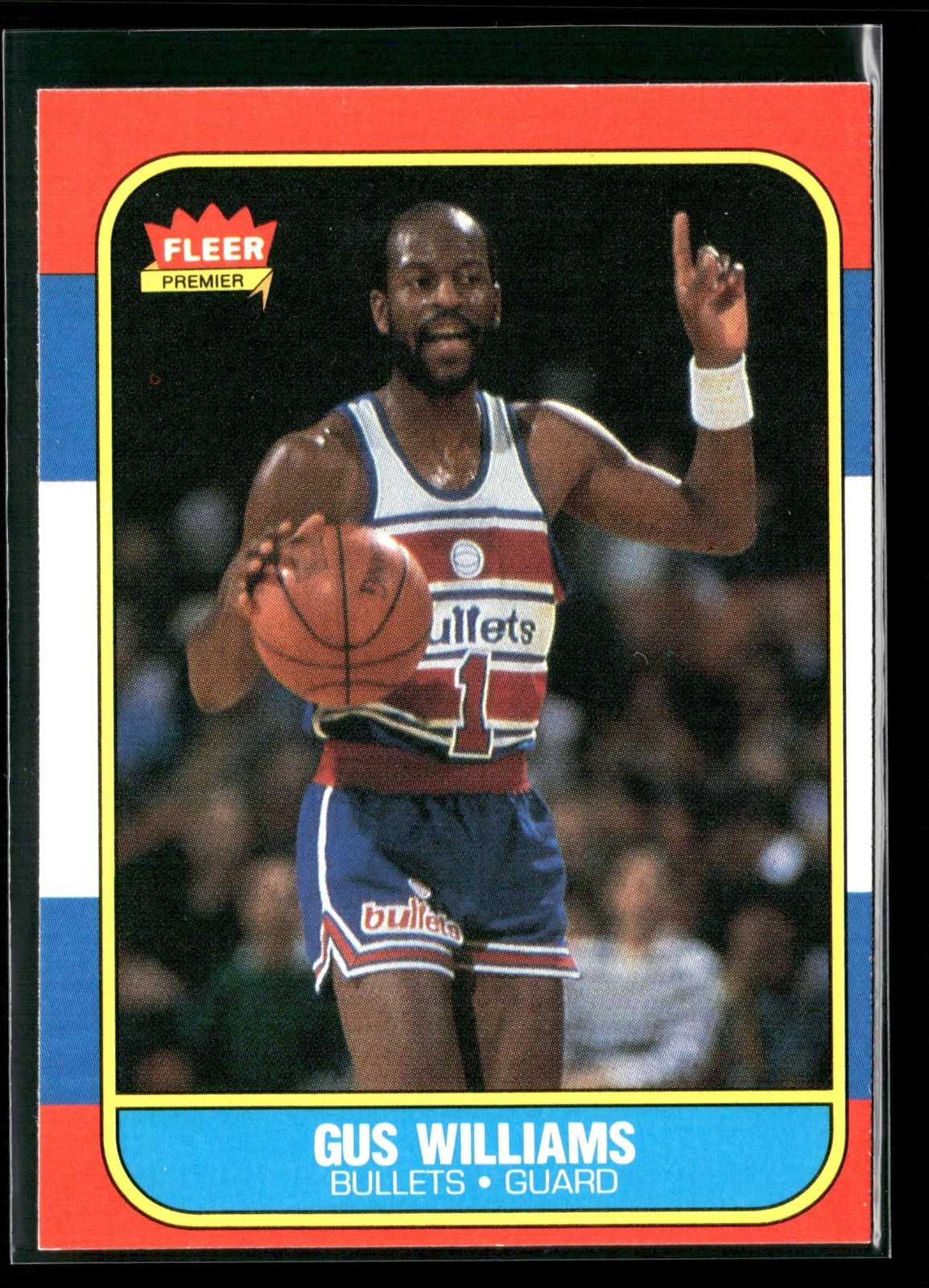 1986 Fleer #124 Gus Williams EX-MT/EX See desc (CombineShip)