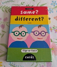 FLIP-A-FACE CARDS: Same Different New Cards 7x5 in Box