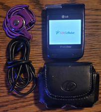 LG Mystique UN610 - Blue and Silver  U.S. Cellular  Very Rare CDMA Flip Phone