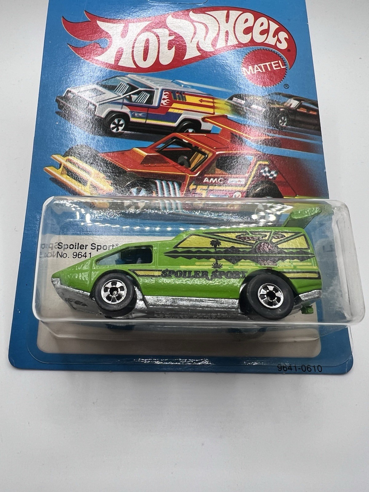 Vintage 1979 Hot Wheels Spoiler Sport - Card Unpunched! #9641 Green Van