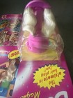 1993 Vintage Barbie Magic Change Hair Hip Hop Dancer Pink Hat  Brown Wavy Hair — photo 3