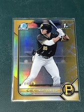 2022 Bowman Chrome Matt Fraizer GOLD /50