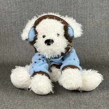 HugFun International Plush White Dog Winter Fun  Soft!