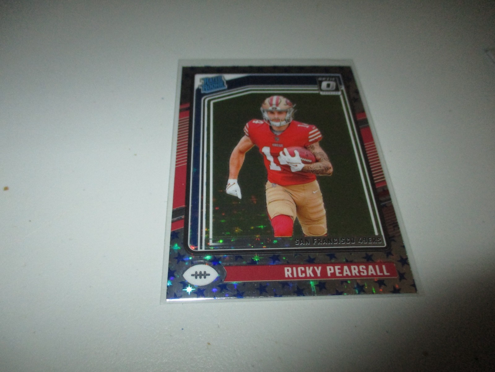 Ricky Pearsall 2024 Panini Donruss Optic Rated Rookie Blue Stars Prizm RC #284