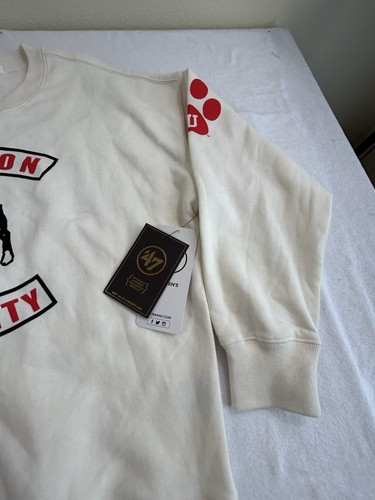 Boston University Terriers 47 Brand Sz Med Wmns Crew Sweatshirt $85 On Tags - Picture 4 of 8