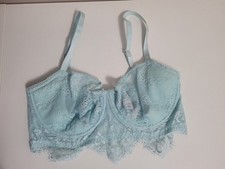 Victoria’s Secret Bra 32DD Dream Angels Lace Push Up Without Padding Light Blue