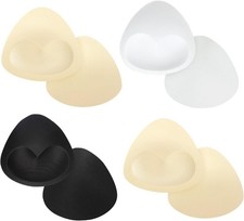 4 Paar Sport BH Einlagen, herausnehmbare Schaumstoff BH Pads, dreieckige Eins&auml;tz