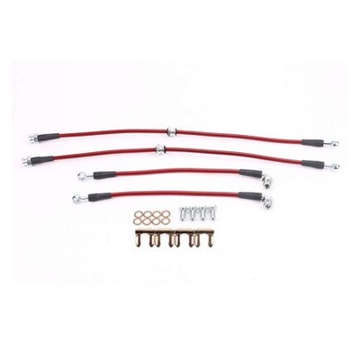 PowerStop Brakes BH00078 Brake Hose Line Kit Performance, Front And Rear, Braide