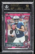 2015 Chrome Rookies BCA Pink Refractor 27/399 Marcus Mariota BGS 10 PRISTINE 0a1