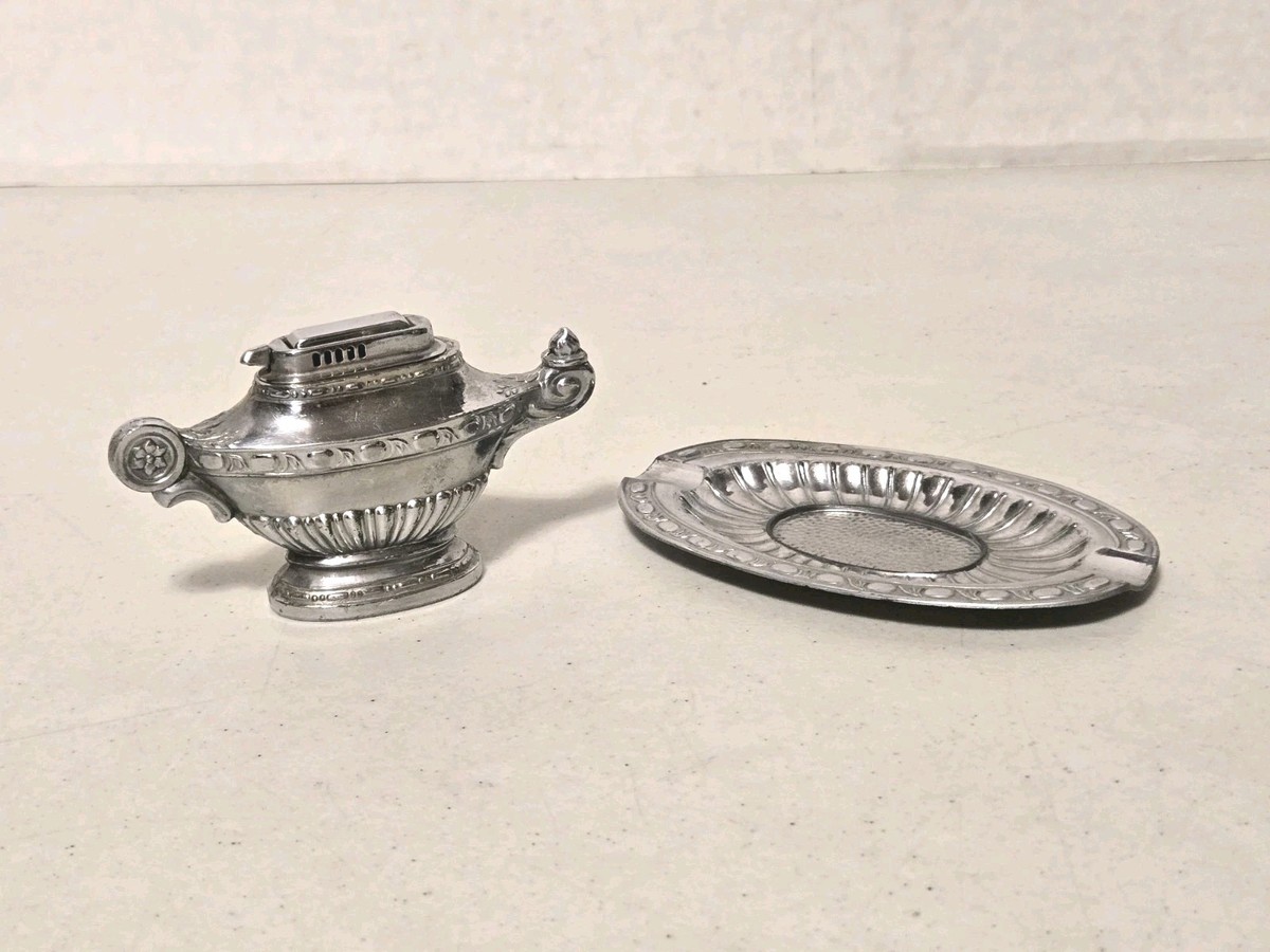 Vintage Genie Lamp Table Lighter with Ashtray (Made in Occupied
