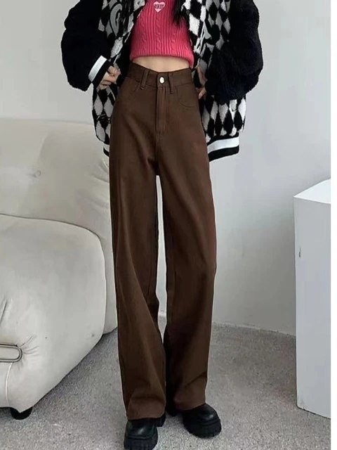 Wide Leg Jeans High Waist Straight Denim Pants Loose Fit Straight Pant for women